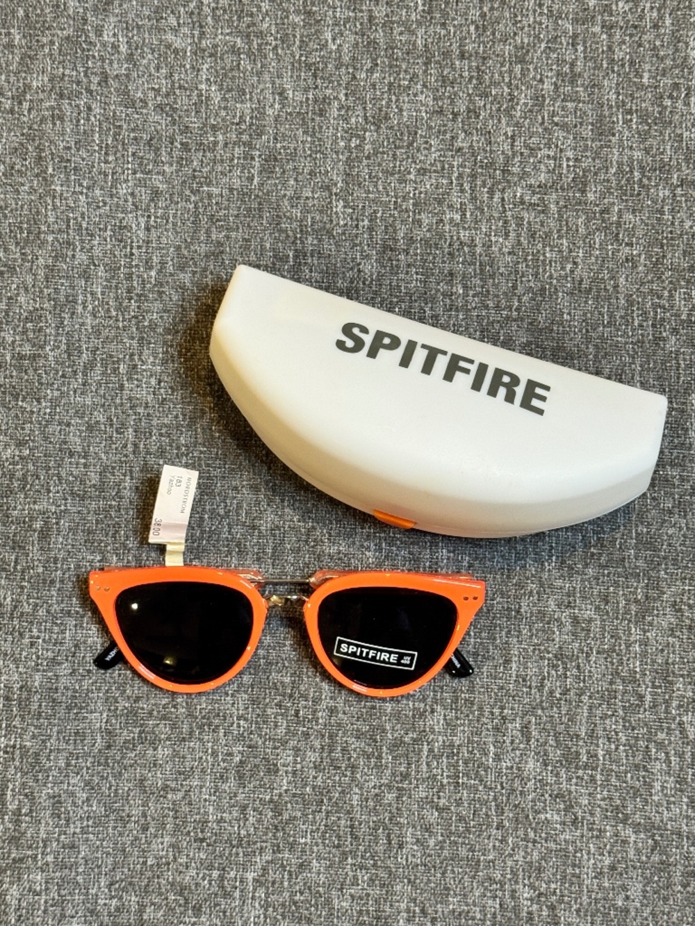 SPITFIRE | Y2K Neon Orange Cat-Eye Sunglasses | One Size | NWT